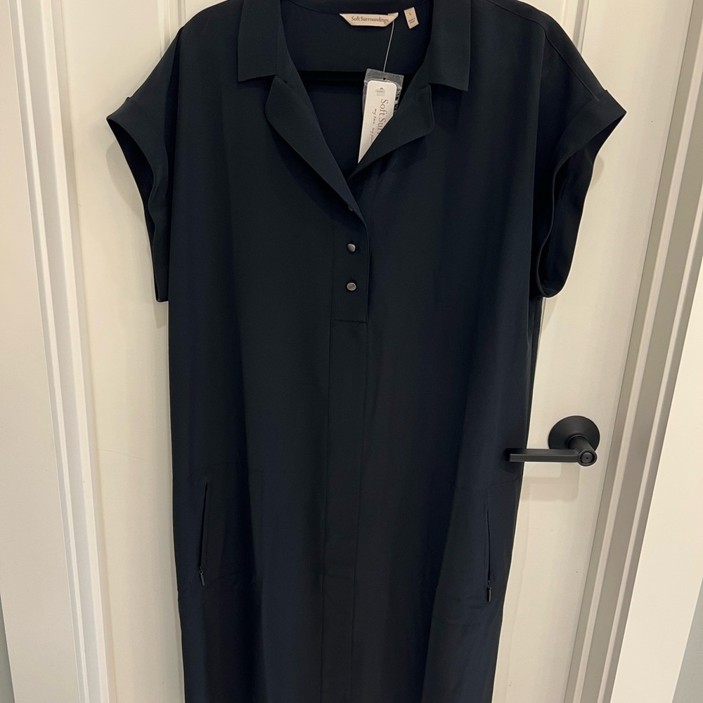 Black Button-Up Dress